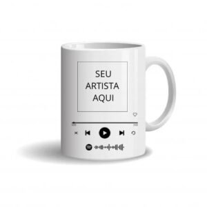 Caneca Cerâmica – Personalizada Música Spotify