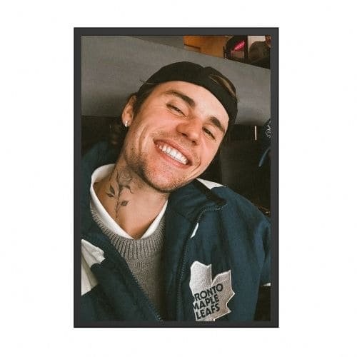 Quadro com Moldura - Justin Bieber - Choose Love