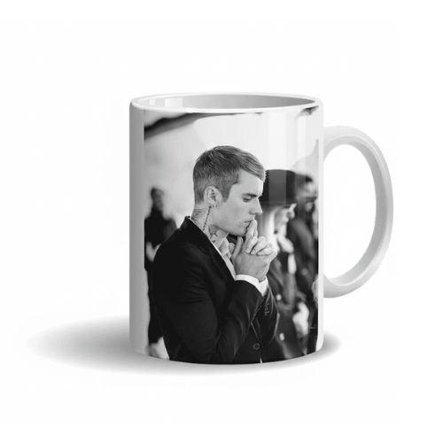 Caneca de Cerâmica - Justin Bieber B&W - Choose Love