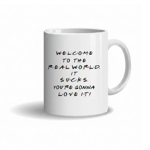 Caneca Cerâmica - Welcome To The Real World - Choose Love