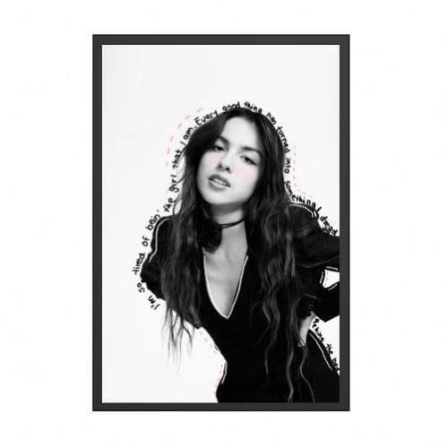Quadro com Moldura - Olivia Rodrigo - Choose Love