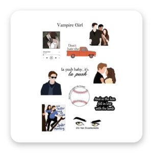 Cartelas de Stickers — Crepúsculo