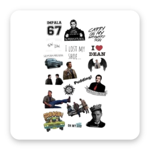 Cartelas de Stickers — Supernatural