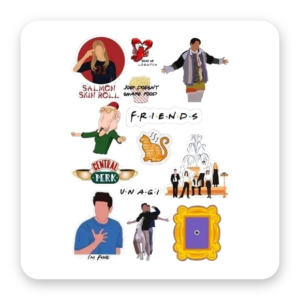 Cartelas de Stickers — Friends