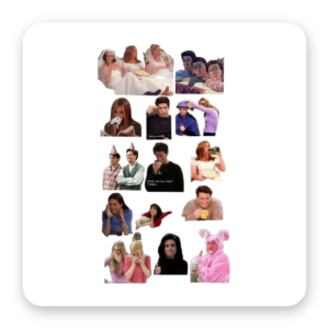 Cartelas de Stickers — Friends