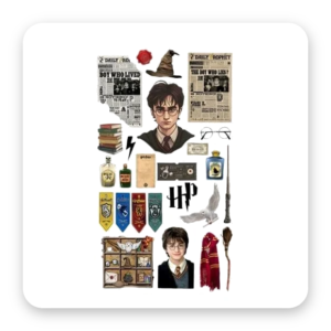 Cartelas de Stickers — Harry Potter