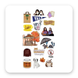 Cartelas de Stickers — Gilmore Girls