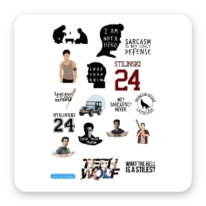 Cartelas de Stickers — Teen Wolf