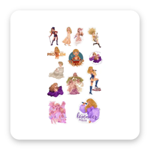 Cartelas de Stickers — Taylor Swift